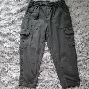 Athleta Women's Gray Cropped Cargo Pants